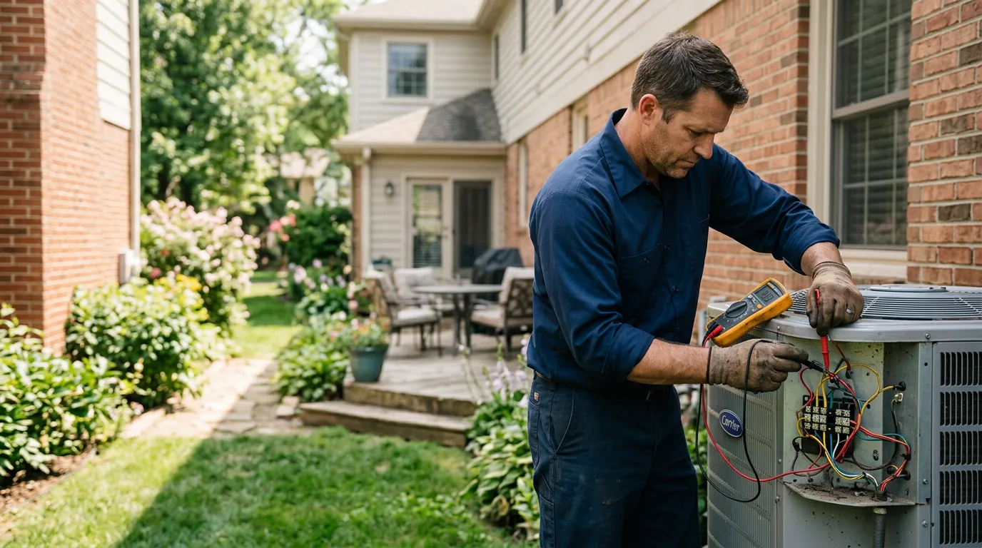HVAC technician working near Hillister, TX